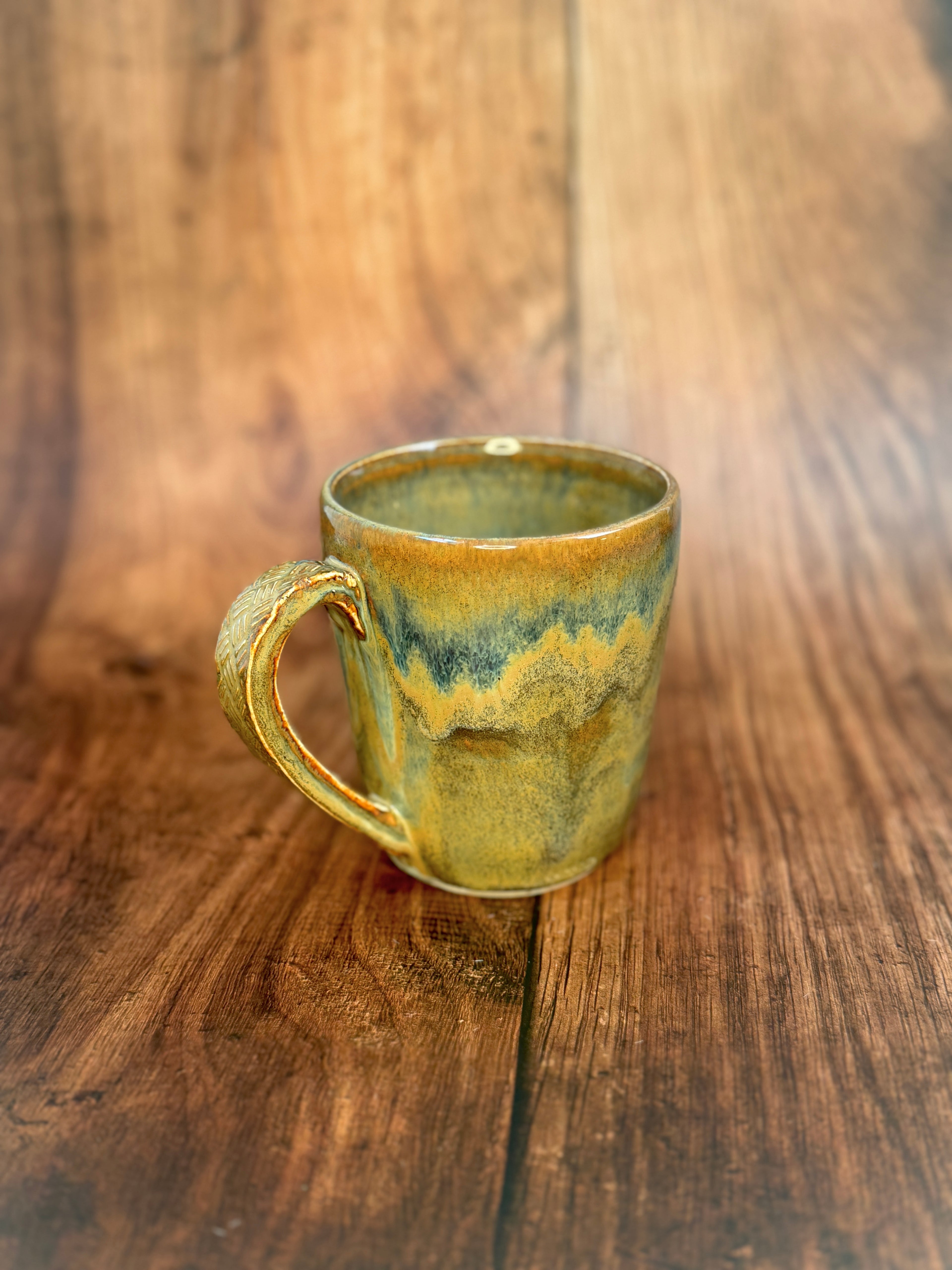 Earth Tone Multi-Color Handmade Mug (Stoneware)