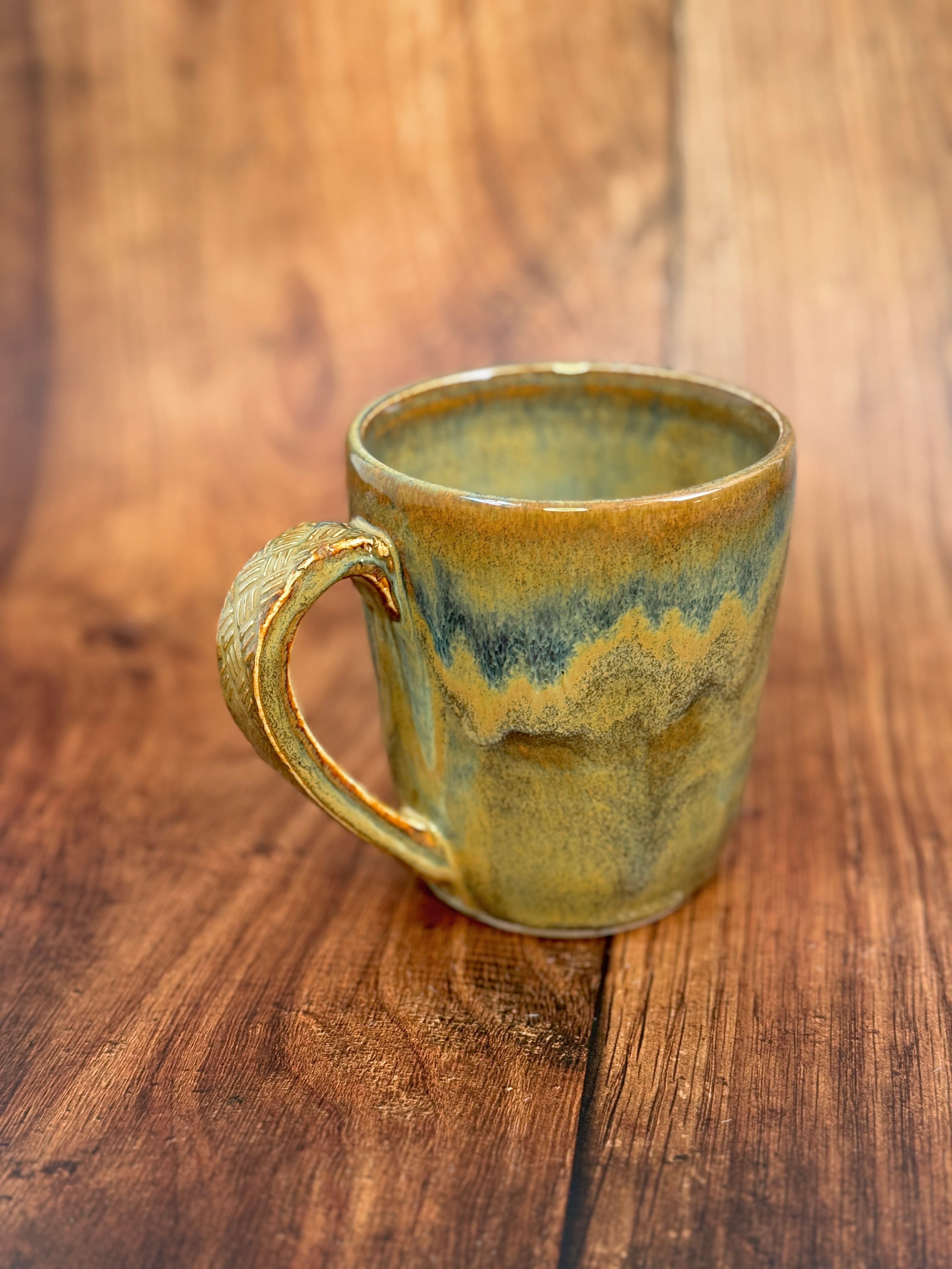 Earth Tone Multi-Color Handmade Mug (Stoneware)