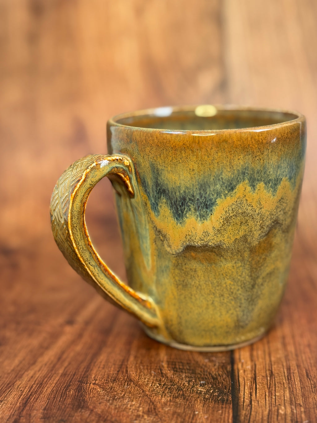 Earth Tone Multi-Color Handmade Mug (Stoneware)