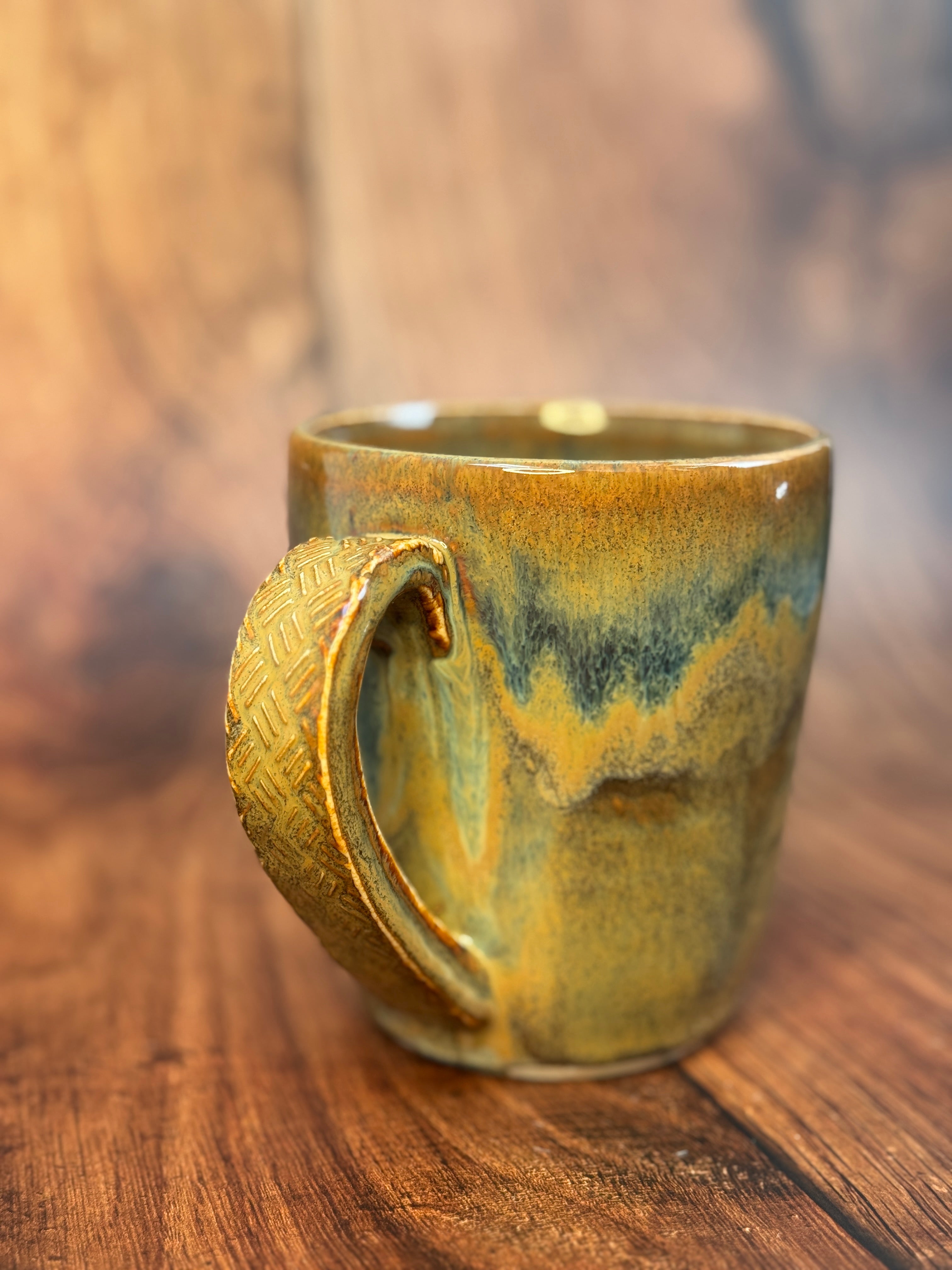 Earth Tone Multi-Color Handmade Mug (Stoneware)