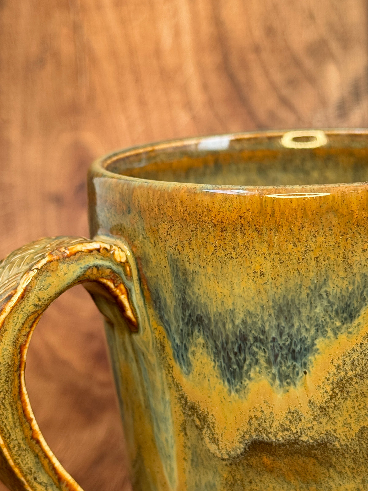 Earth Tone Multi-Color Handmade Mug (Stoneware)