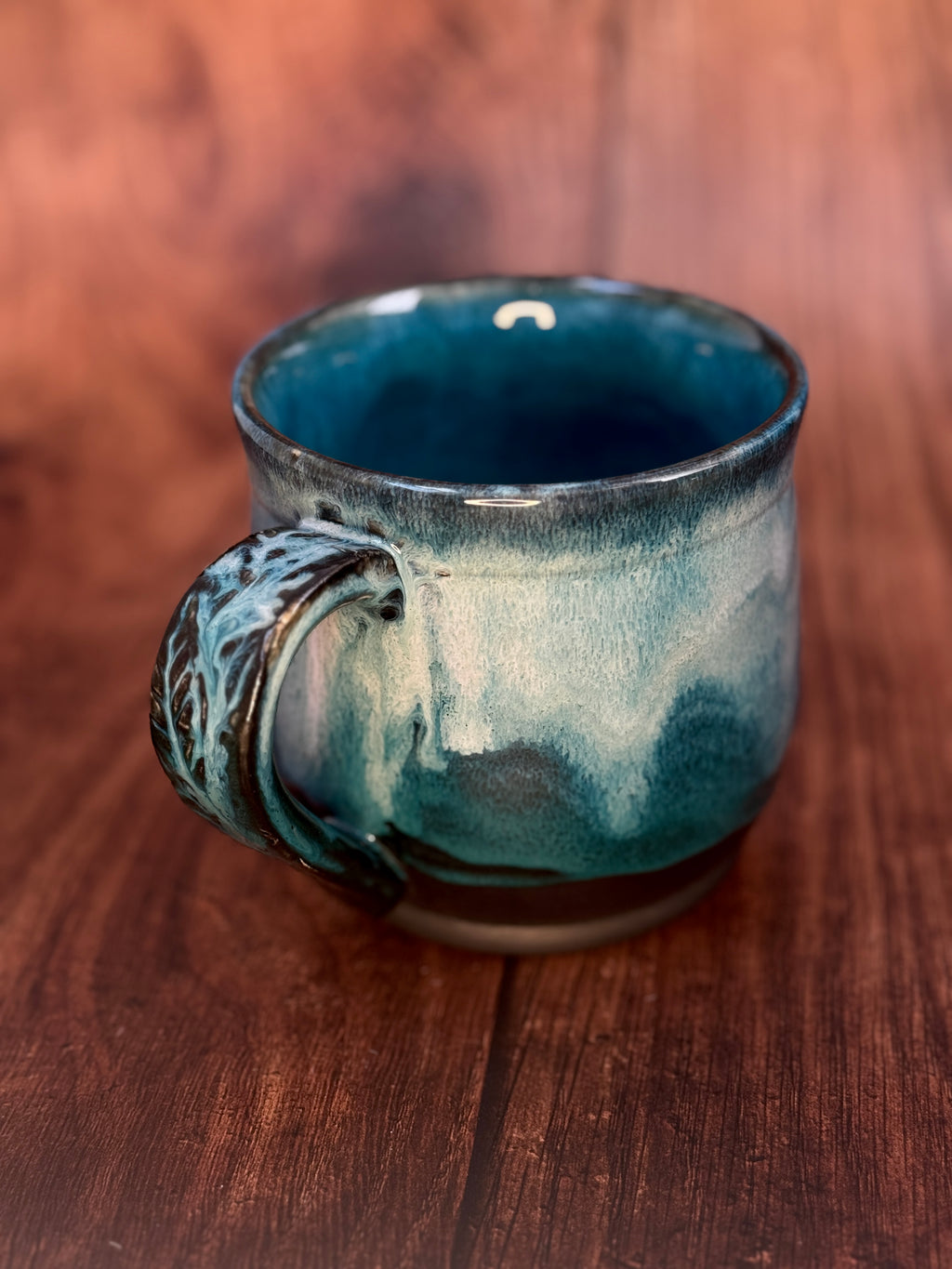 Deep Teal Handmade Mug (Stoneware)