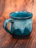 Deep Teal Handmade Mug (Stoneware)