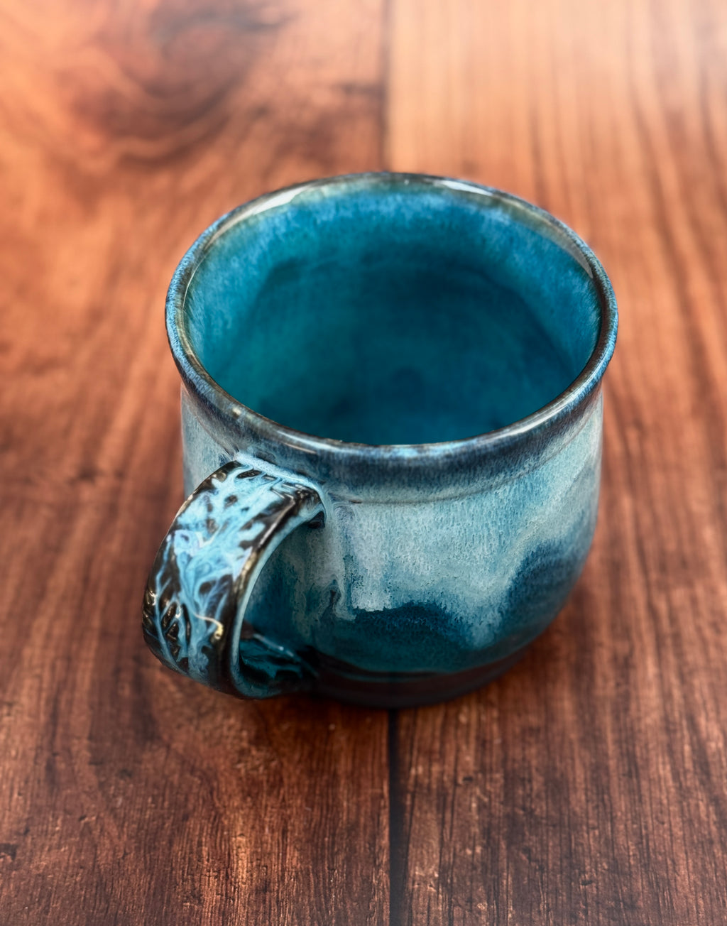 Deep Teal Handmade Mug (Stoneware)
