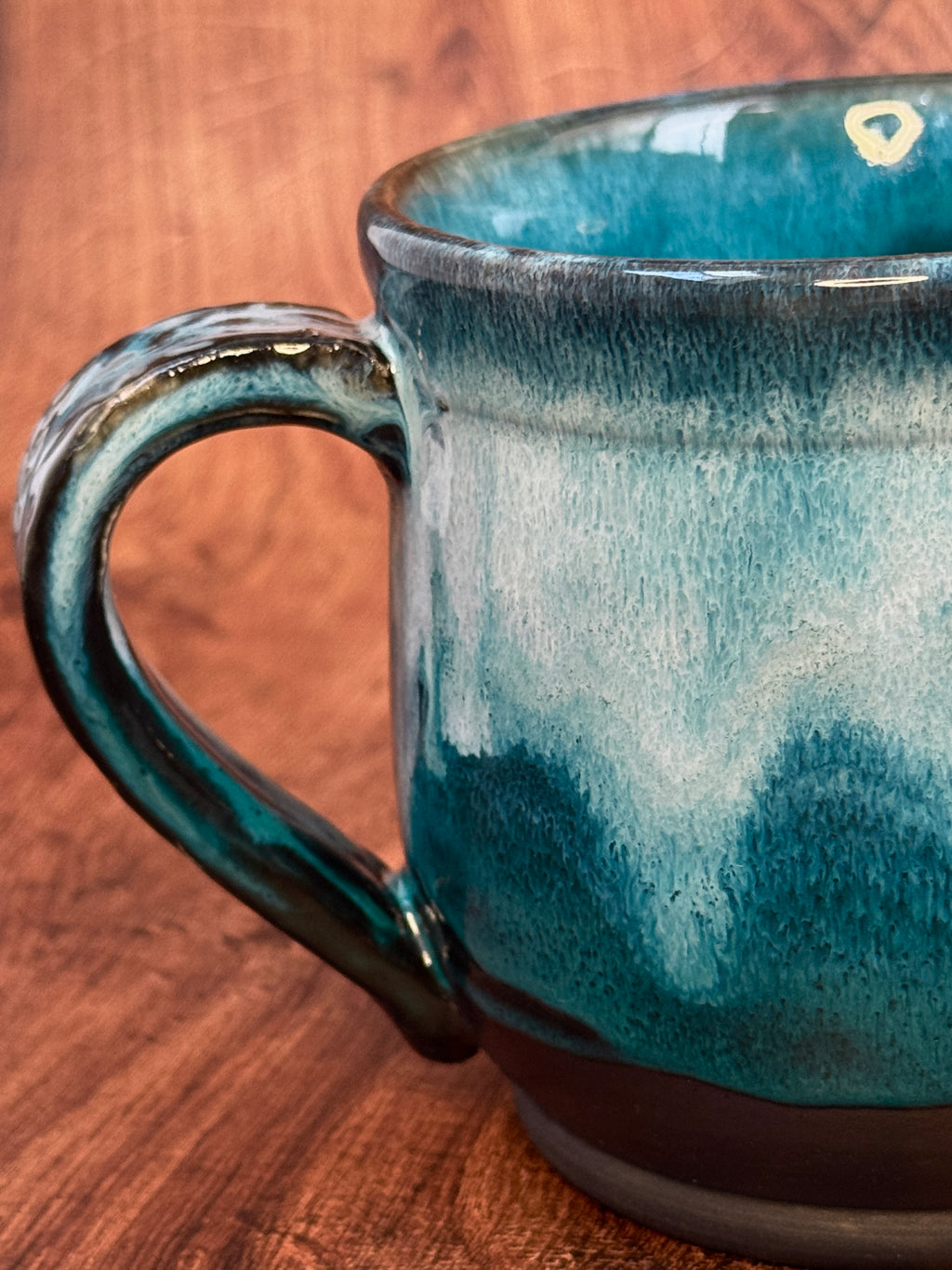 Deep Teal Handmade Mug (Stoneware)