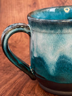 Deep Teal Handmade Mug (Stoneware)