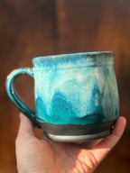 Deep Teal Handmade Mug (Stoneware)