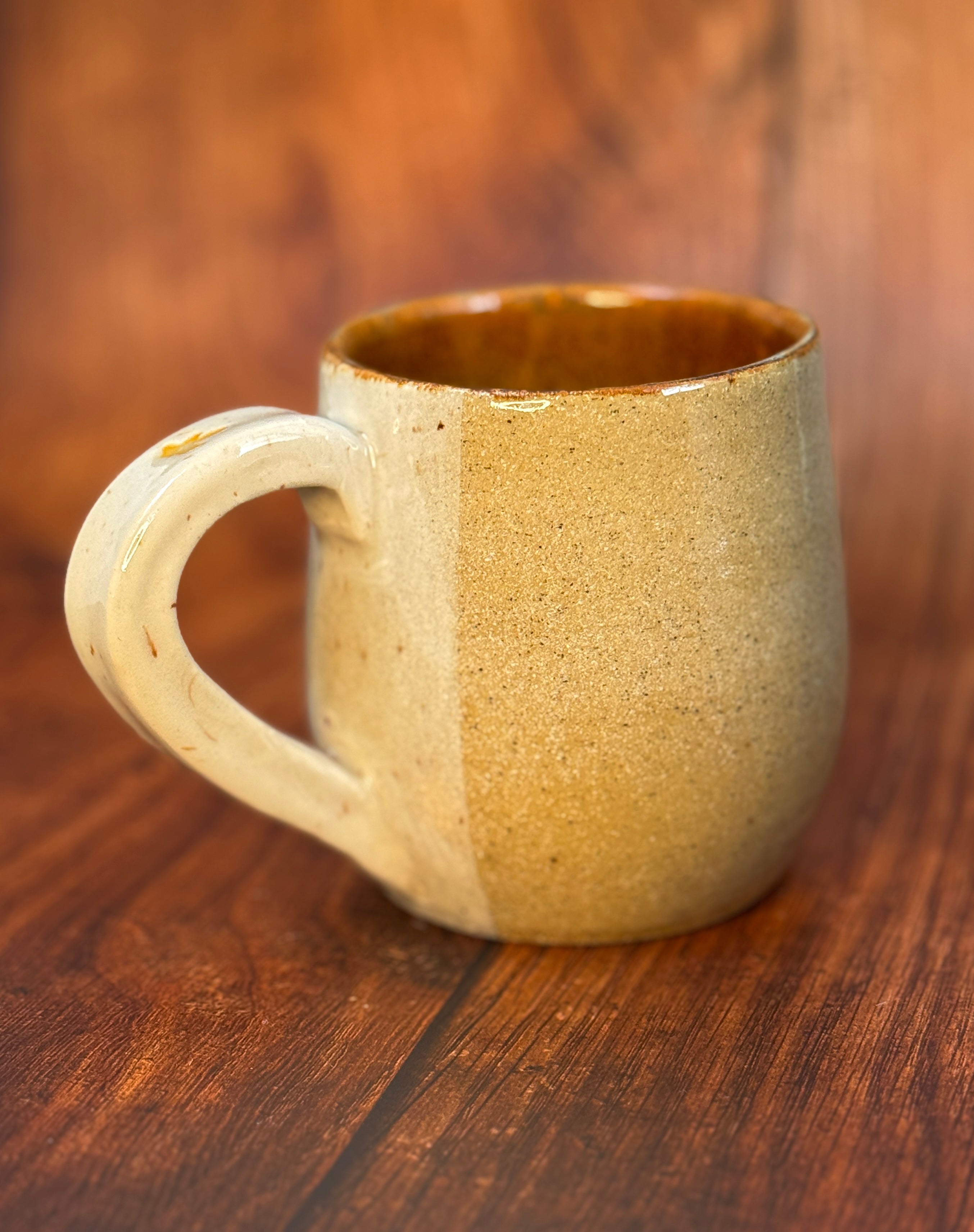 Warm Fall Leaf Handmade Mug (Stoneware)