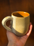 Warm Fall Leaf Handmade Mug (Stoneware)
