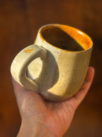 Warm Fall Leaf Handmade Mug (Stoneware)