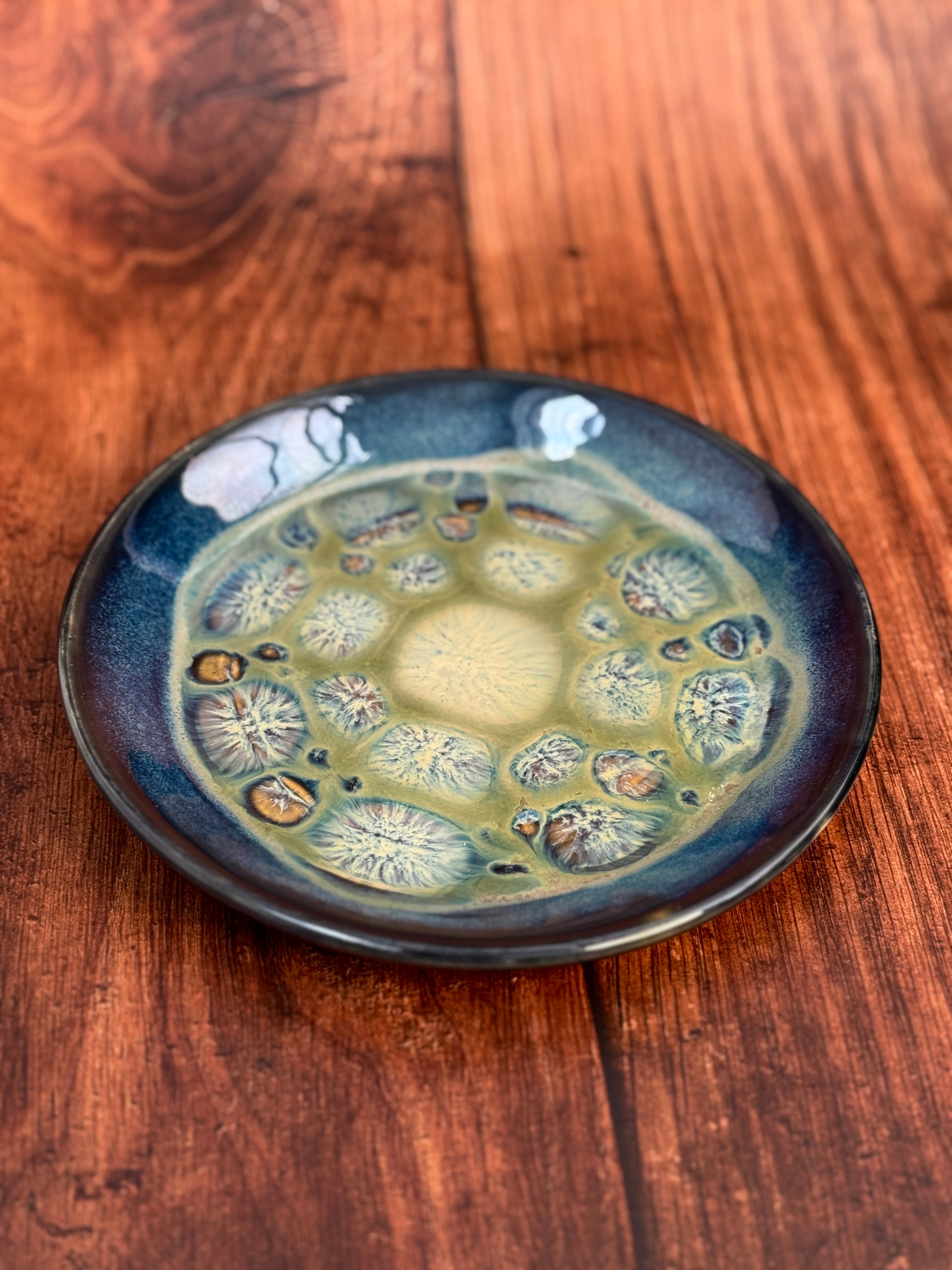 Multi-Color Handmade Small Plate (Stoneware)
