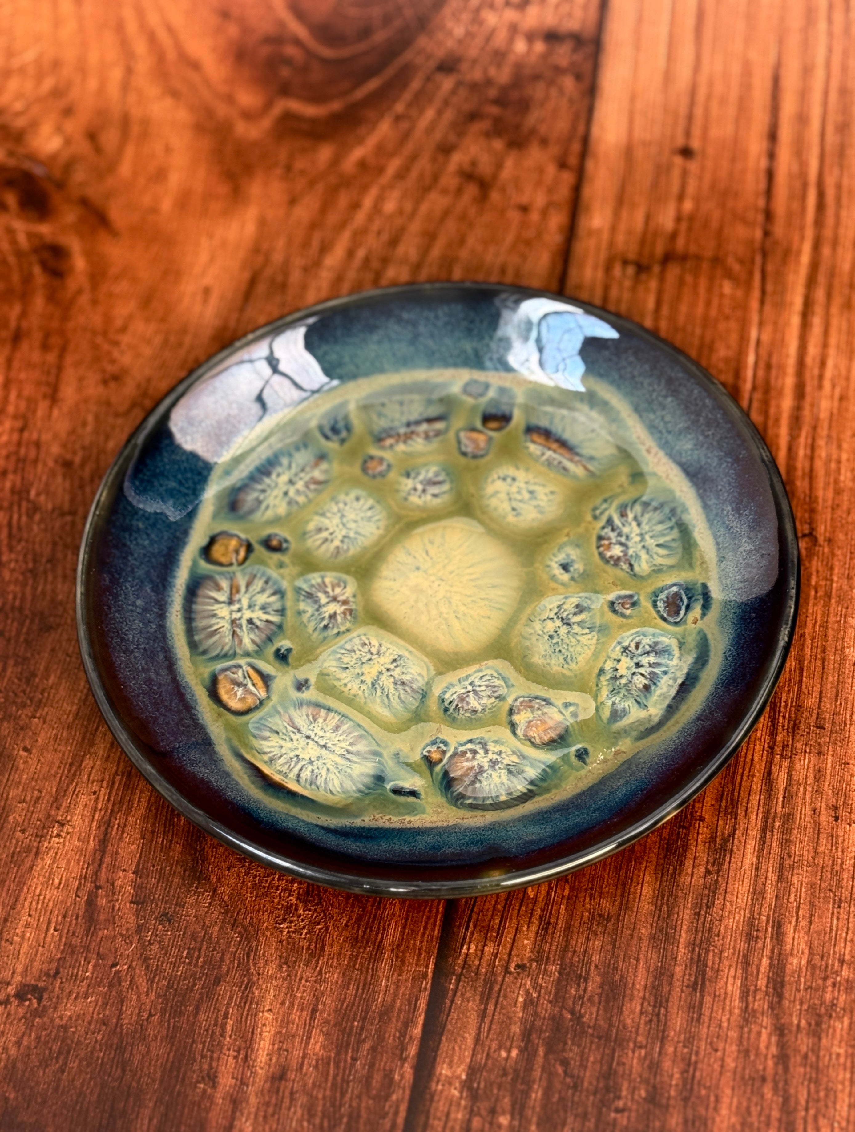 Multi-Color Handmade Small Plate (Stoneware)