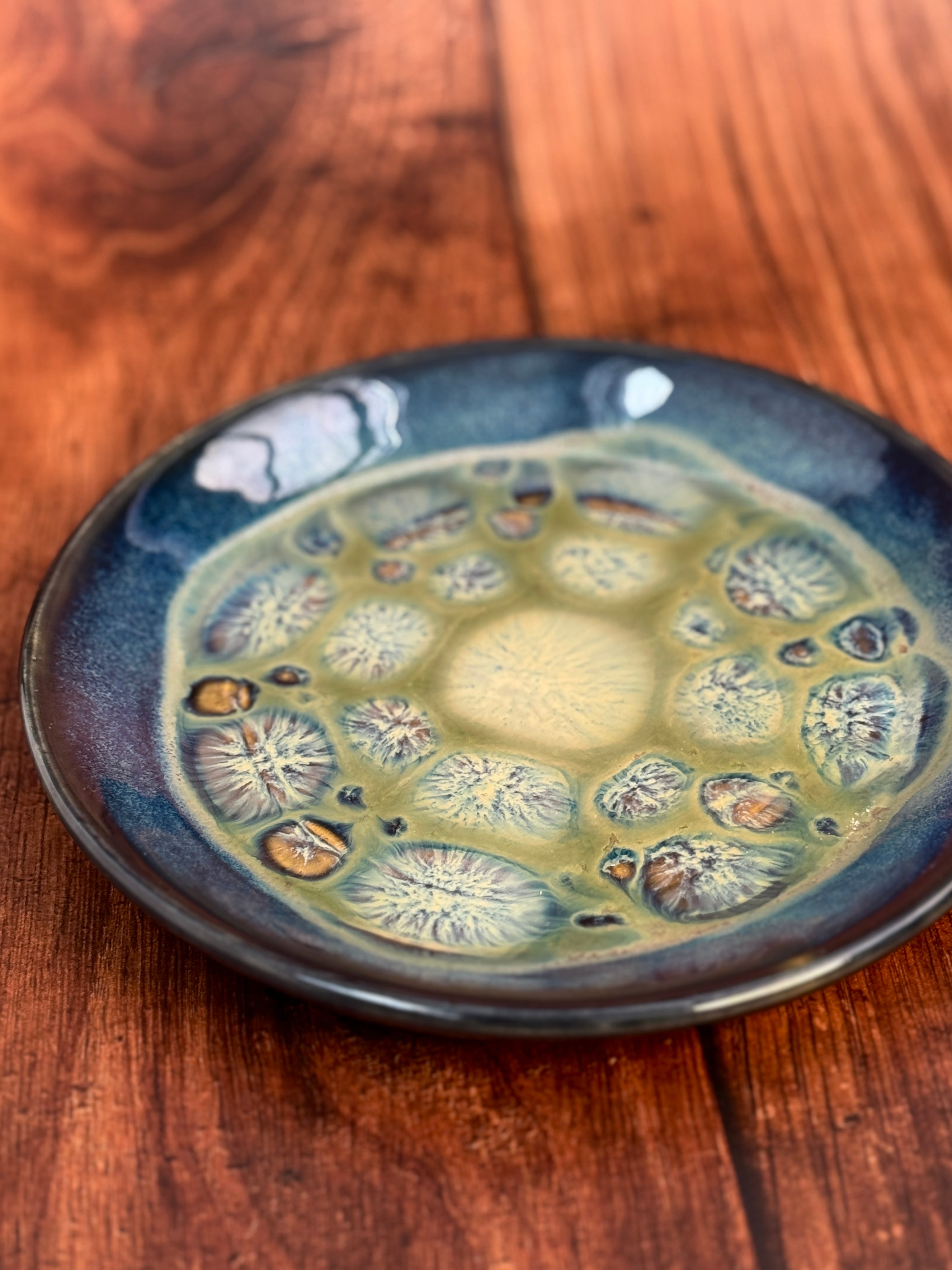 Multi-Color Handmade Small Plate (Stoneware)