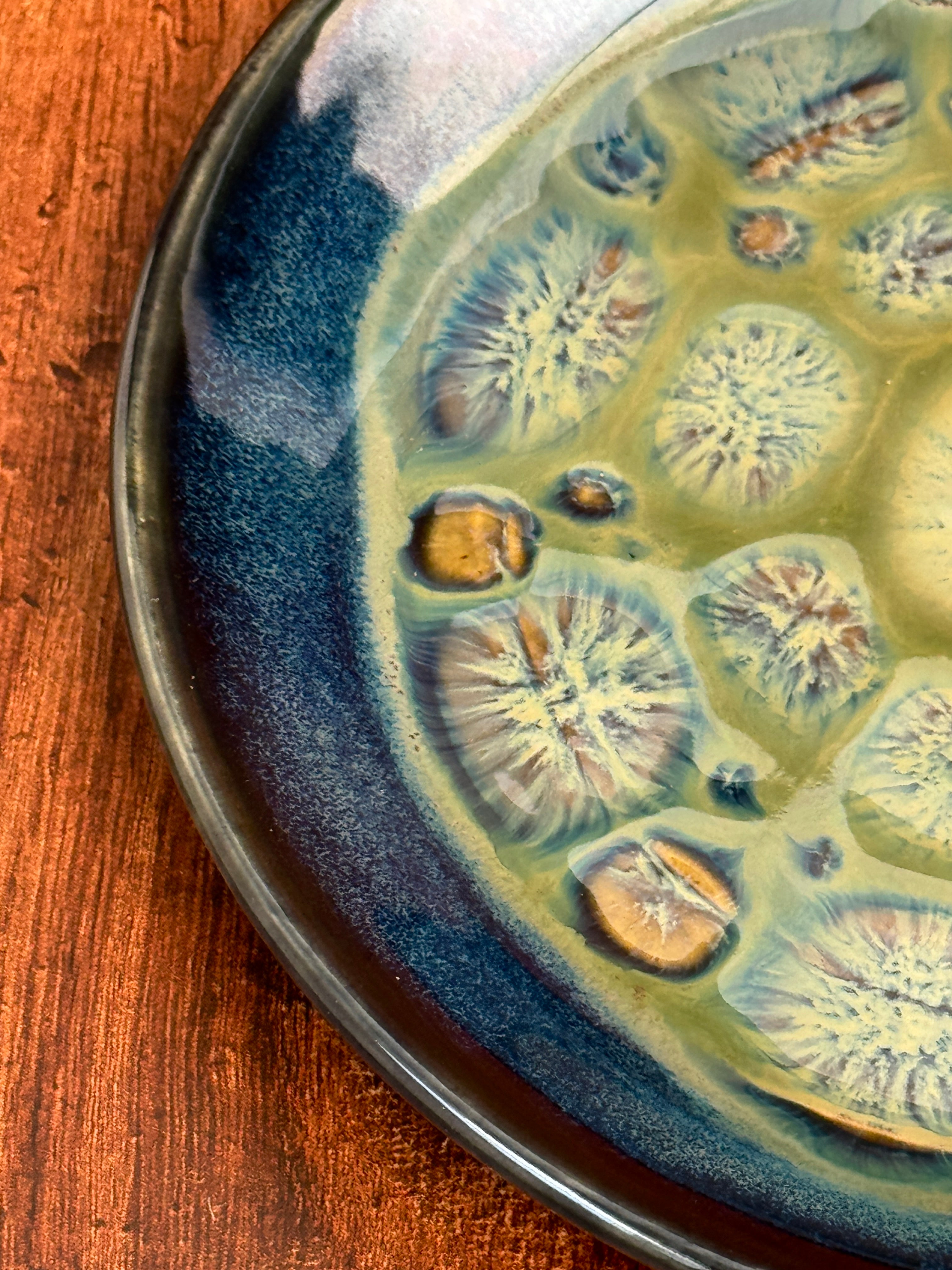Multi-Color Handmade Small Plate (Stoneware)