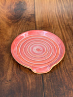 Dimensional Pink Handmade Spoon Rest (Stoneware)