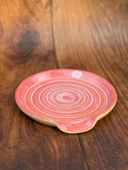 Dimensional Pink Handmade Spoon Rest (Stoneware)