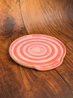 Bright Pink Handmade Spoon Rest (Stoneware)
