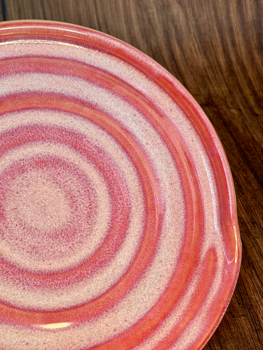 Bright Pink Handmade Spoon Rest (Stoneware)