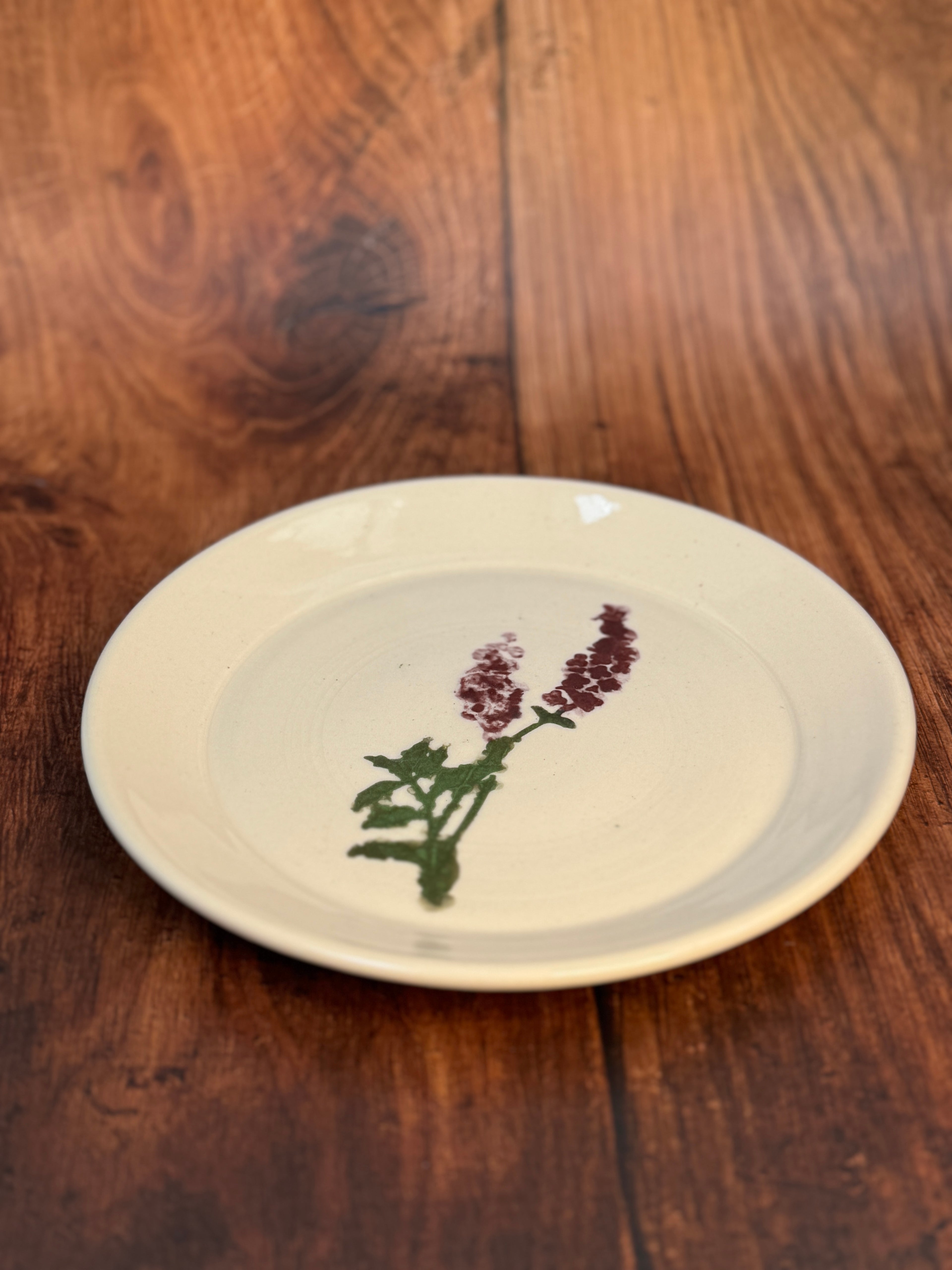 Wildflower Handmade Dinner Plate (Stoneware)