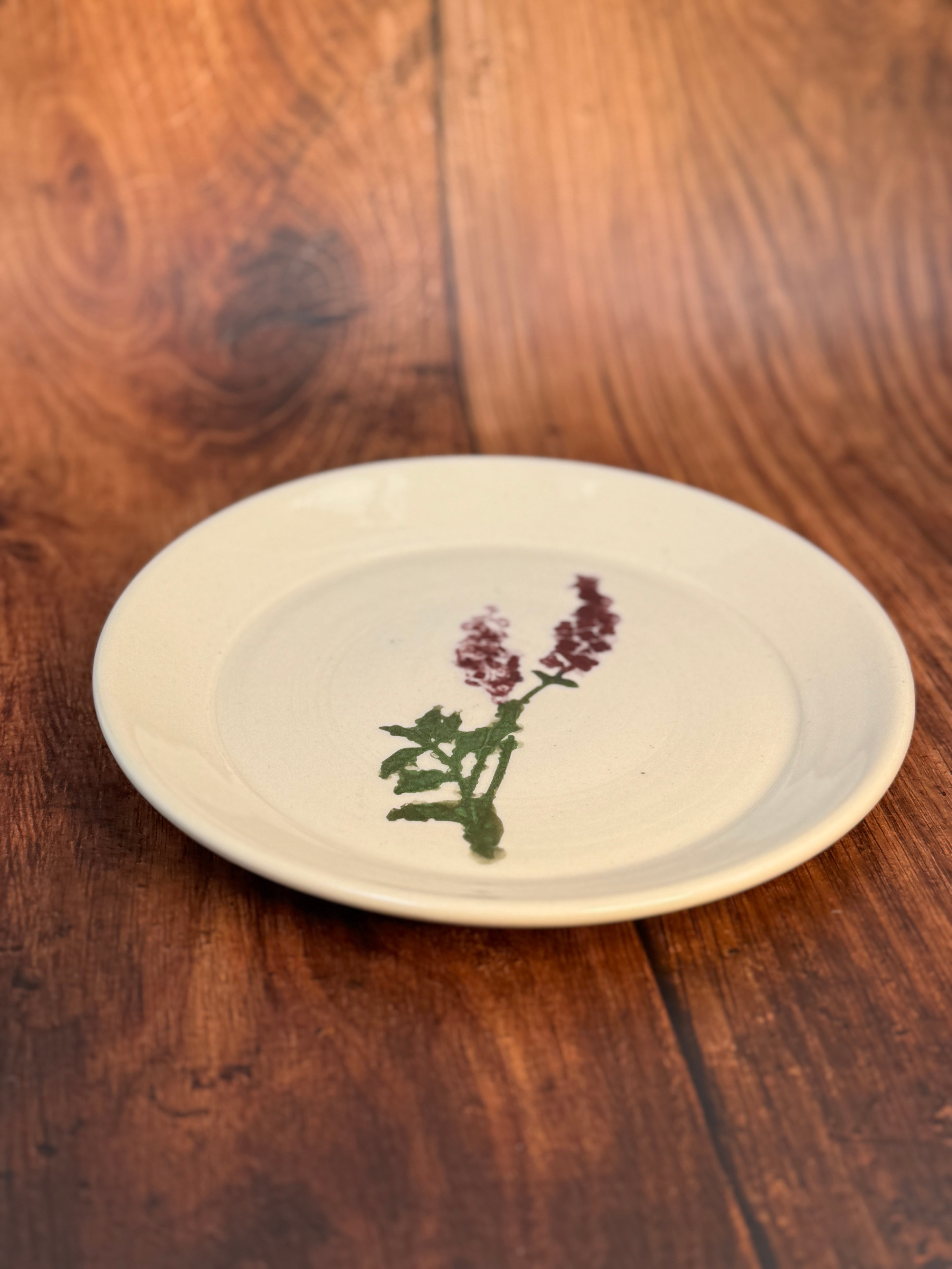 Wildflower Handmade Dinner Plate (Stoneware)