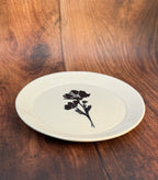 Floral Handmade Dinner Plate (Stoneware)
