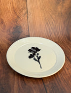 Floral Handmade Dinner Plate (Stoneware)