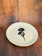 Floral Handmade Dinner Plate (Stoneware)