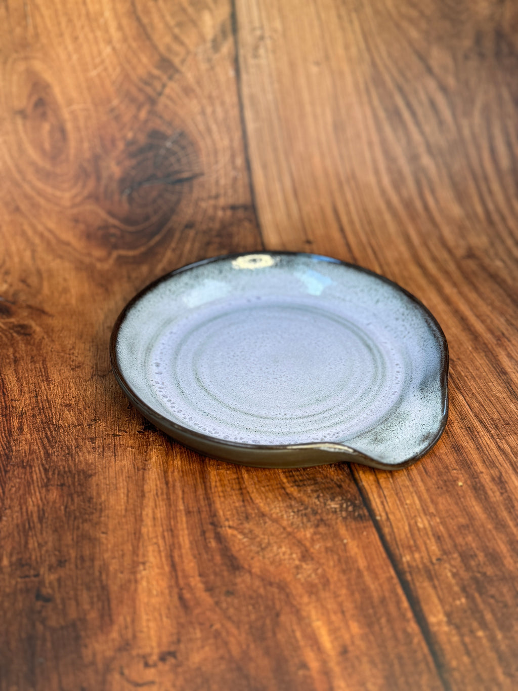 Lavender Handmade Spoon Rest (Stoneware)