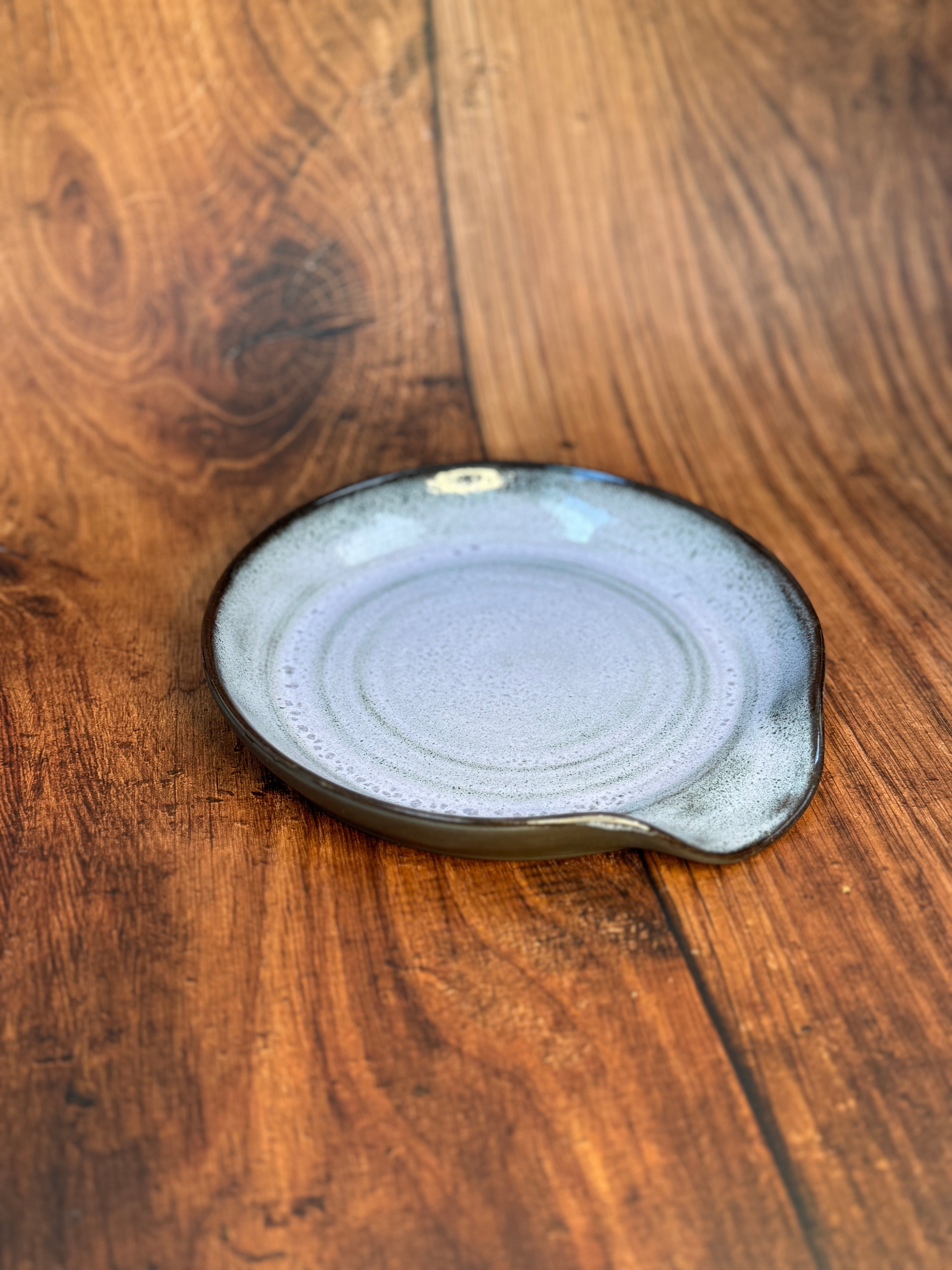 Lavender Handmade Spoon Rest (Stoneware)