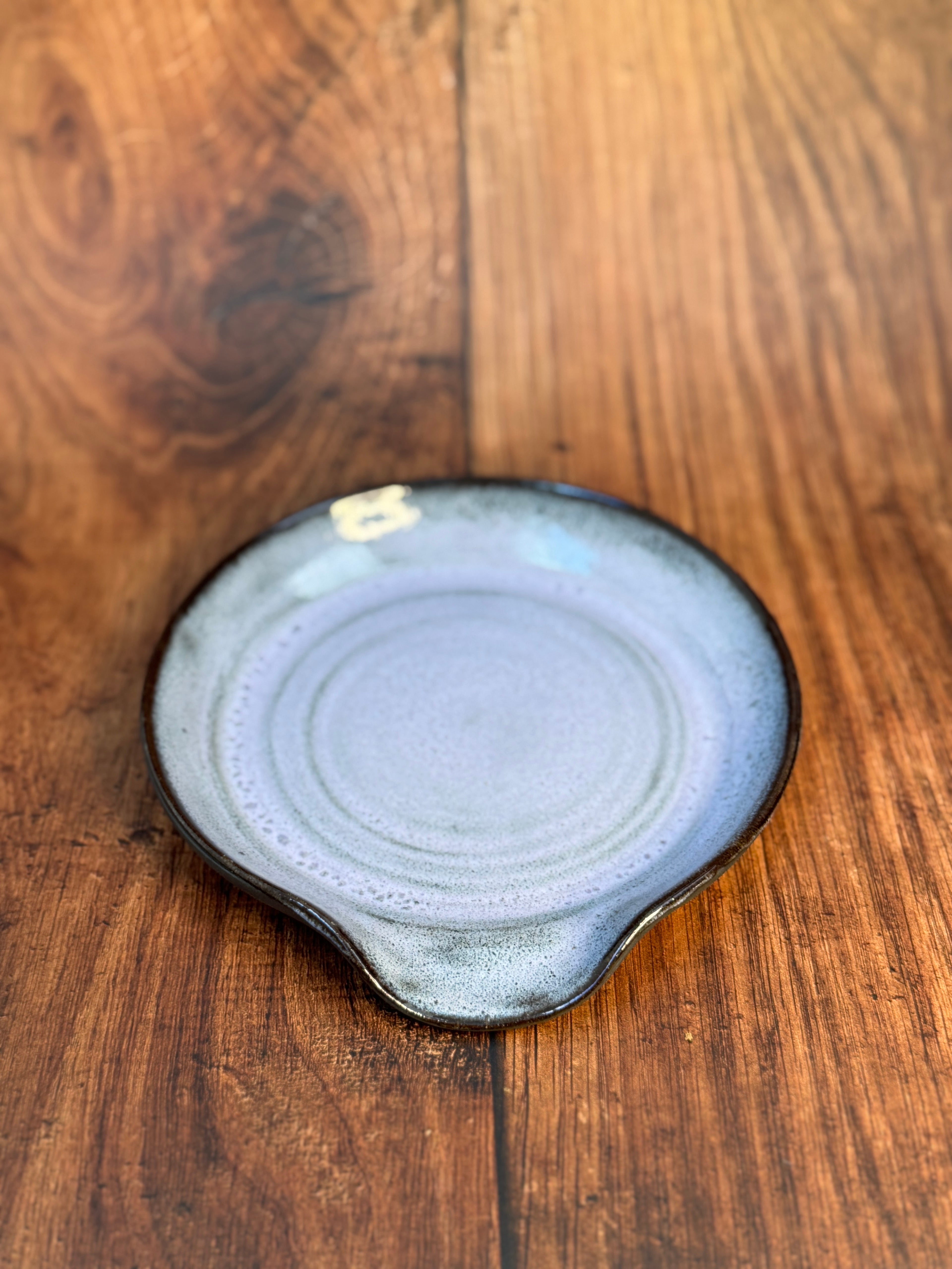 Lavender Handmade Spoon Rest (Stoneware)