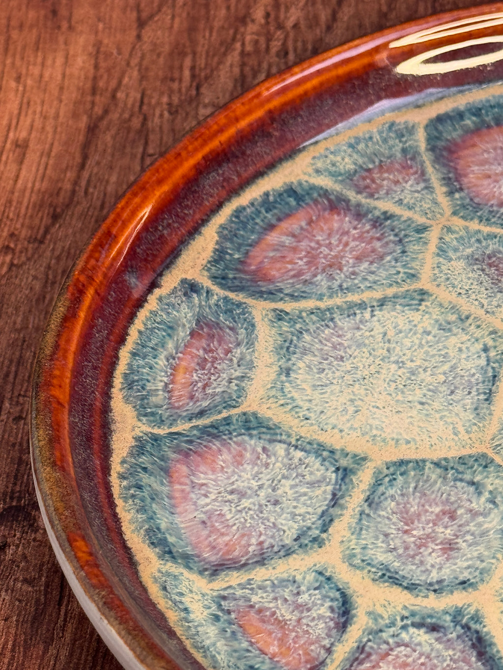 Multi-Colored Handmade Spoon Rest (Stoneware)
