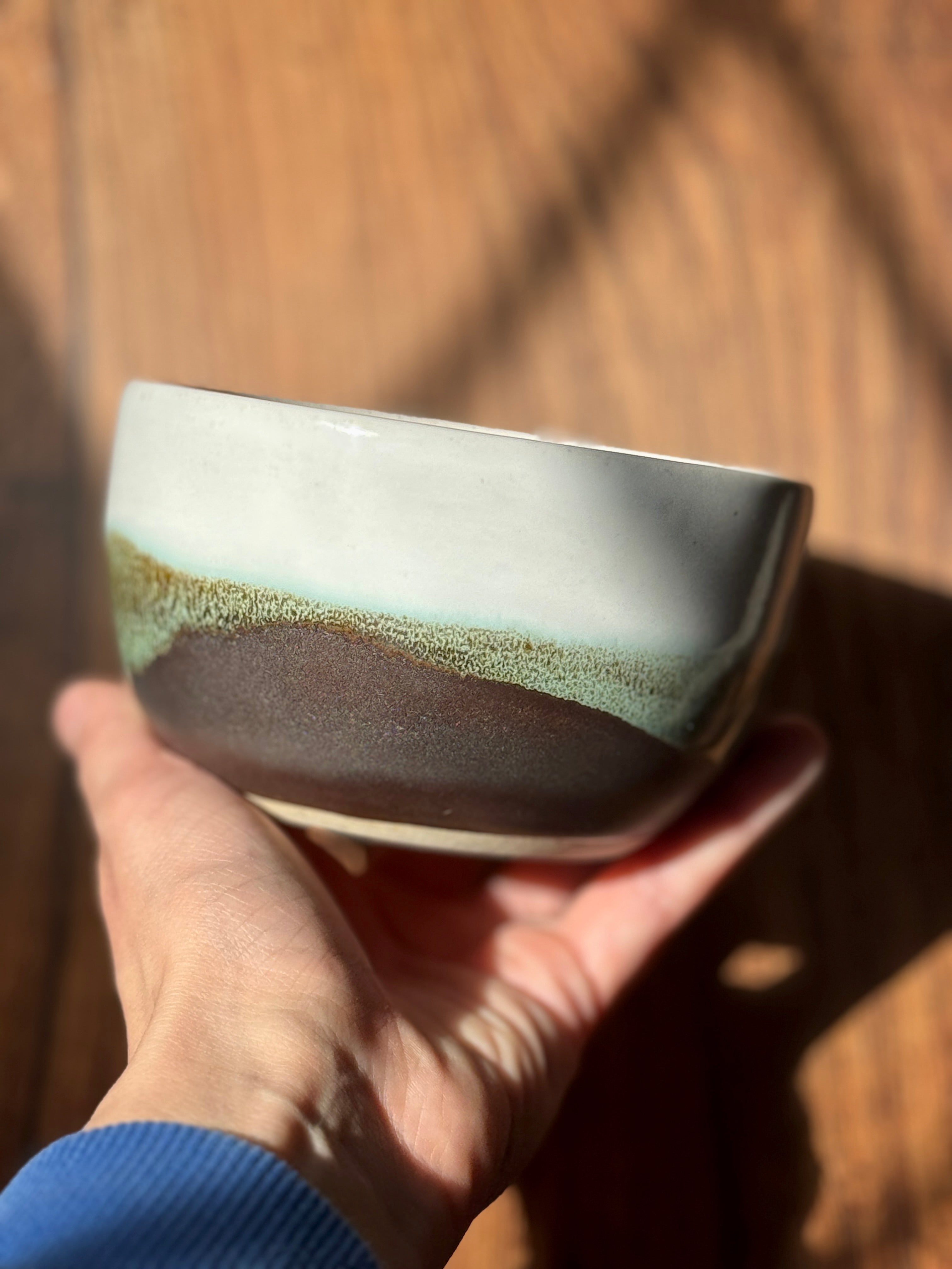 Layered Glaze Handmade Bowl (Stoneware)
