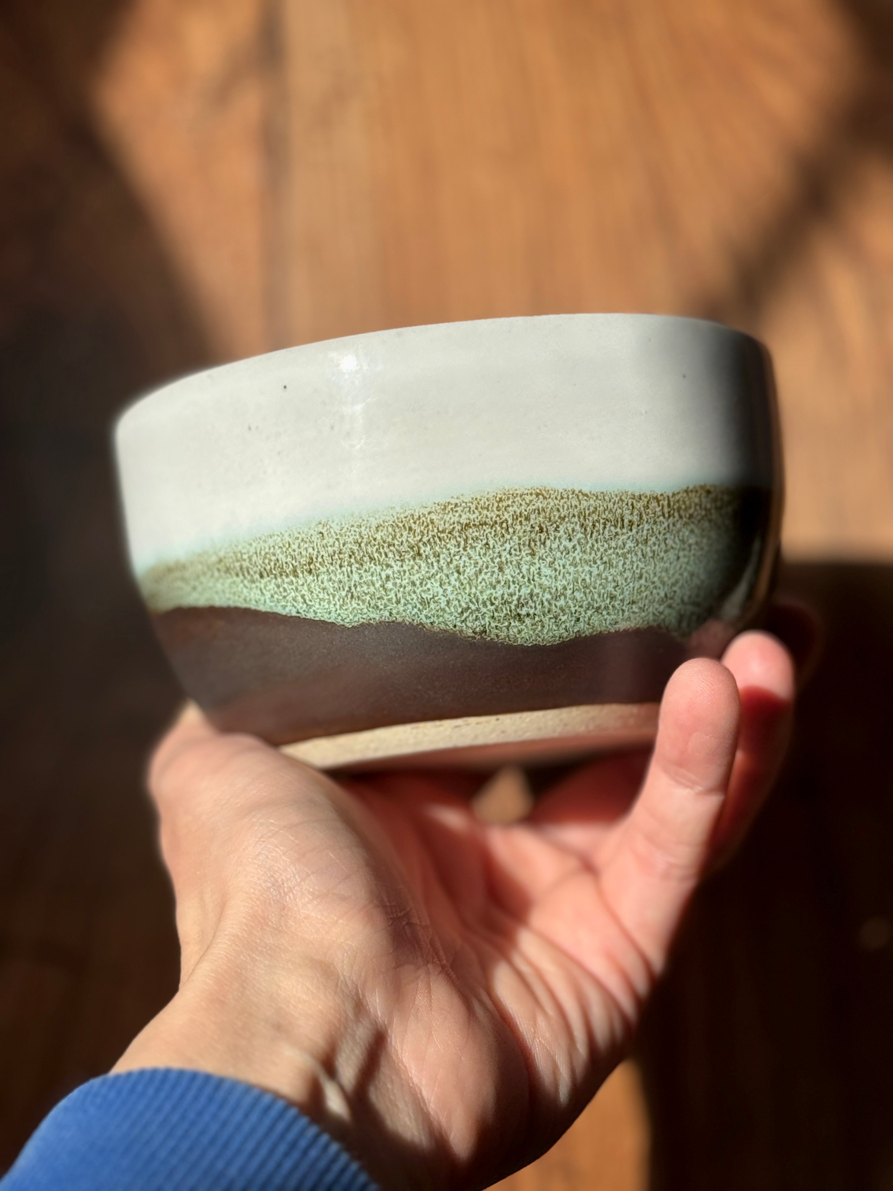 Layered Glaze Handmade Bowl (Stoneware)