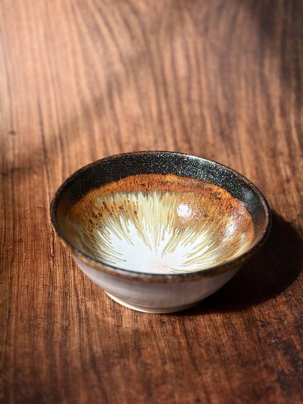 Sparkle Rim Handmade Ceramic Bowl (Stoneware)