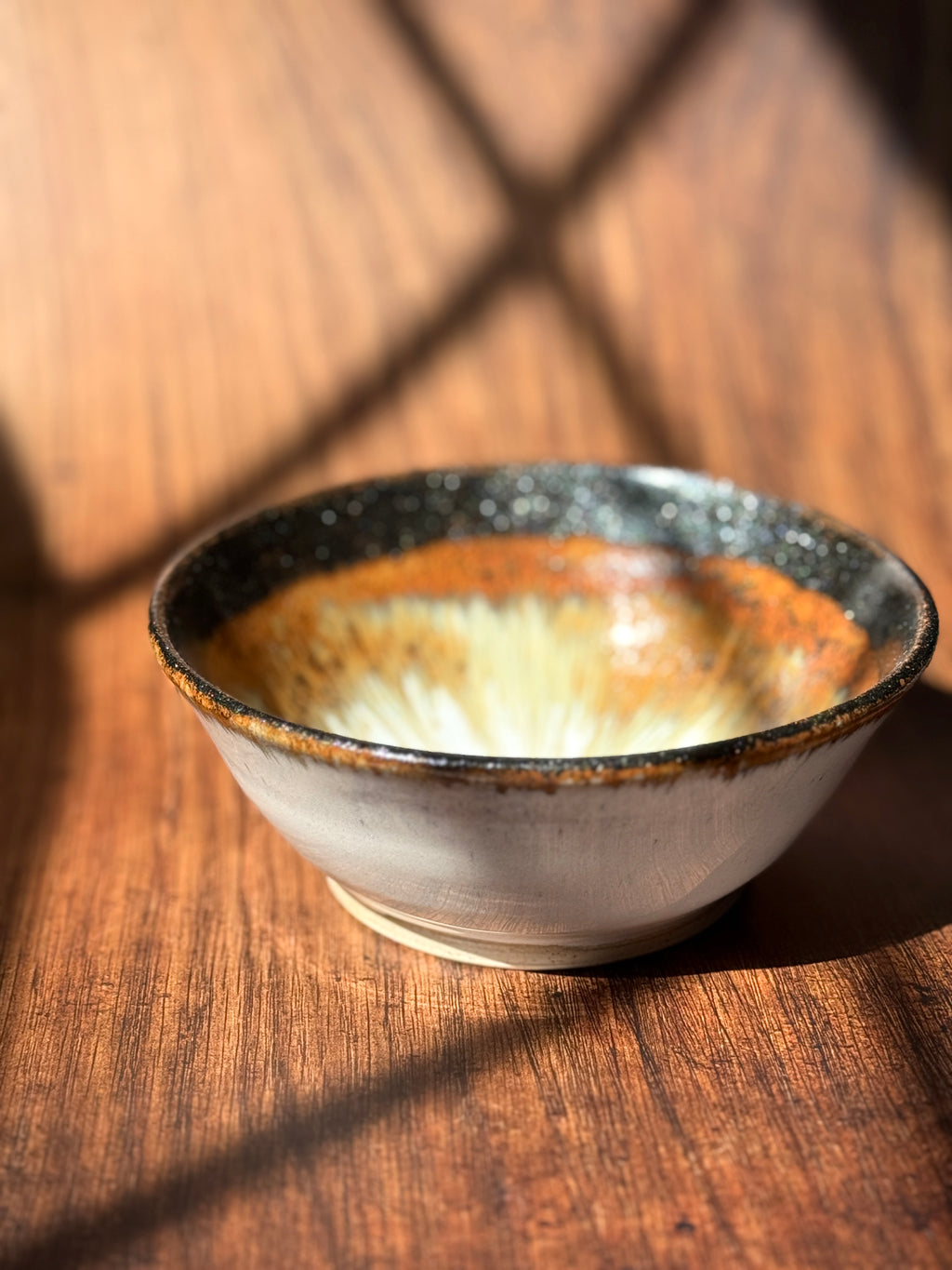 Sparkle Rim Handmade Ceramic Bowl (Stoneware)