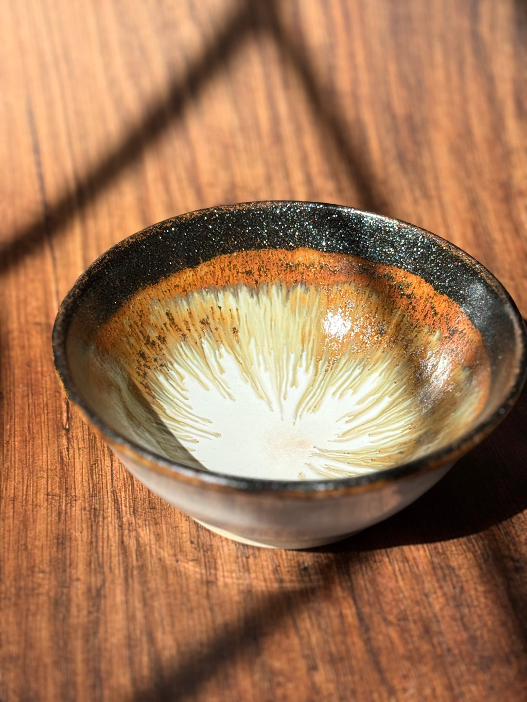 Sparkle Rim Handmade Ceramic Bowl (Stoneware)