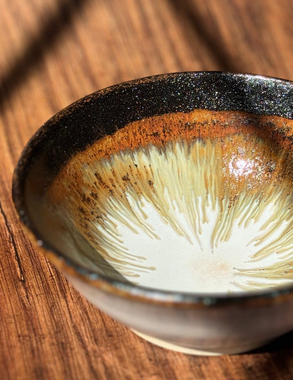 Sparkle Rim Handmade Ceramic Bowl (Stoneware)