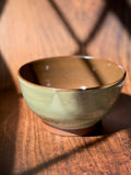 Sage Green Handmade Serving Bowl with Sun Detail (Stoneware)