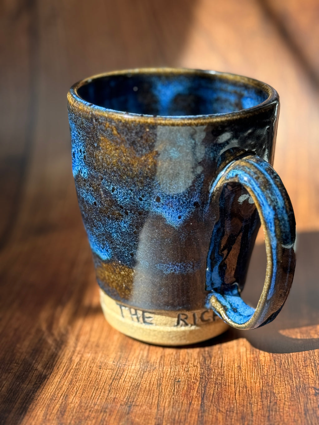 “Save the Planet Eat the Rich” Handmade Ceramic Mug (Stoneware)