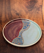 Two-Tone Handmade Ceramic Plate (Stoneware)