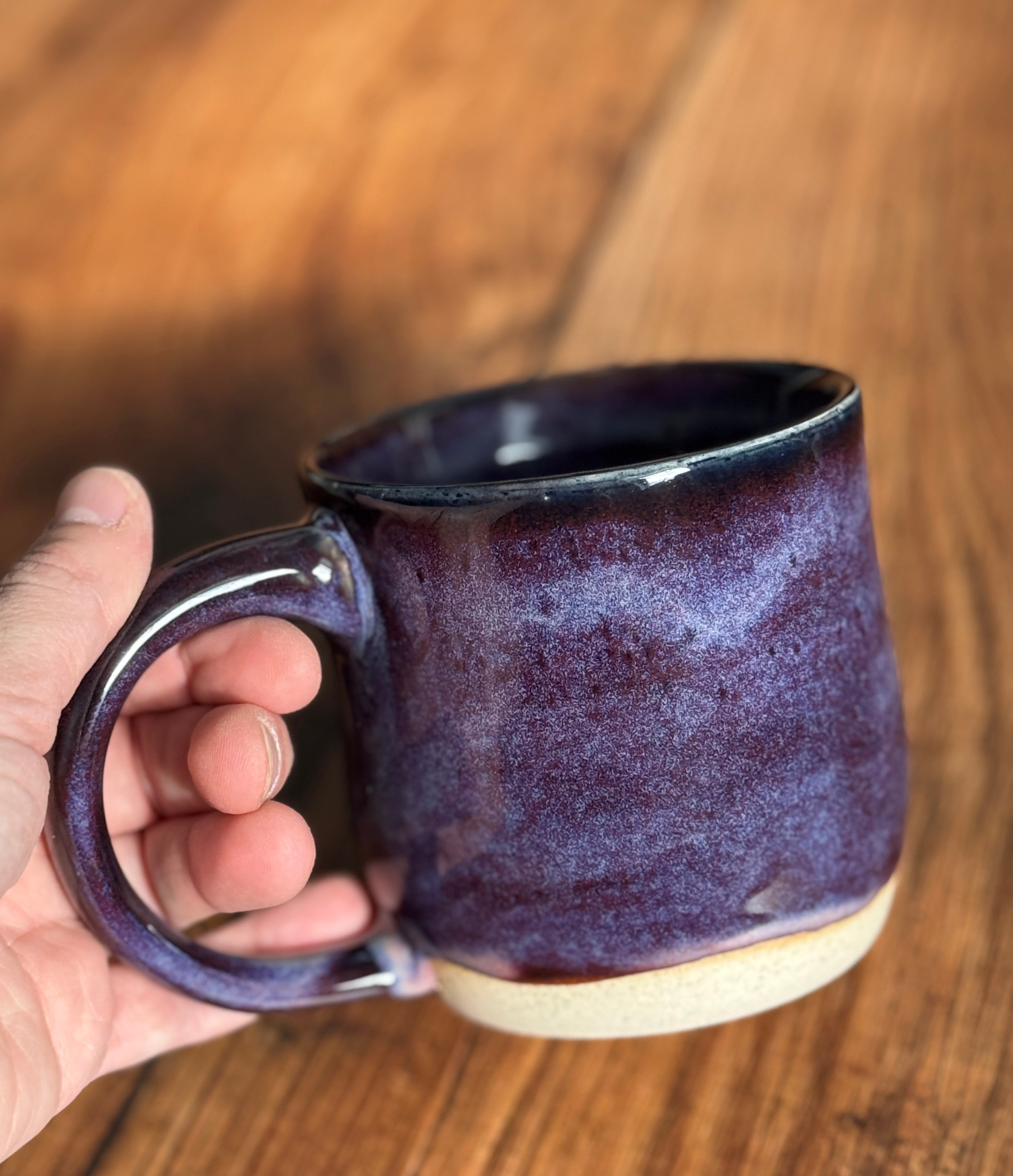 Deep Purple Handmade Ceramic Mug (Stoneware)