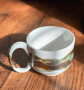 Handmade Ceramic Mug with Matte and Gloss Glaze (Stoneware)