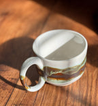 Handmade Ceramic Mug with Matte and Gloss Glaze (Stoneware)