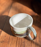 Handmade Ceramic Mug with Matte and Gloss Glaze (Stoneware)