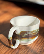 Handmade Ceramic Mug with Matte and Gloss Glaze (Stoneware)