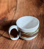 Handmade Ceramic Mug with Matte and Gloss Glaze (Stoneware)