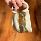 Handmade Ceramic Mug with Matte and Gloss Glaze (Stoneware)