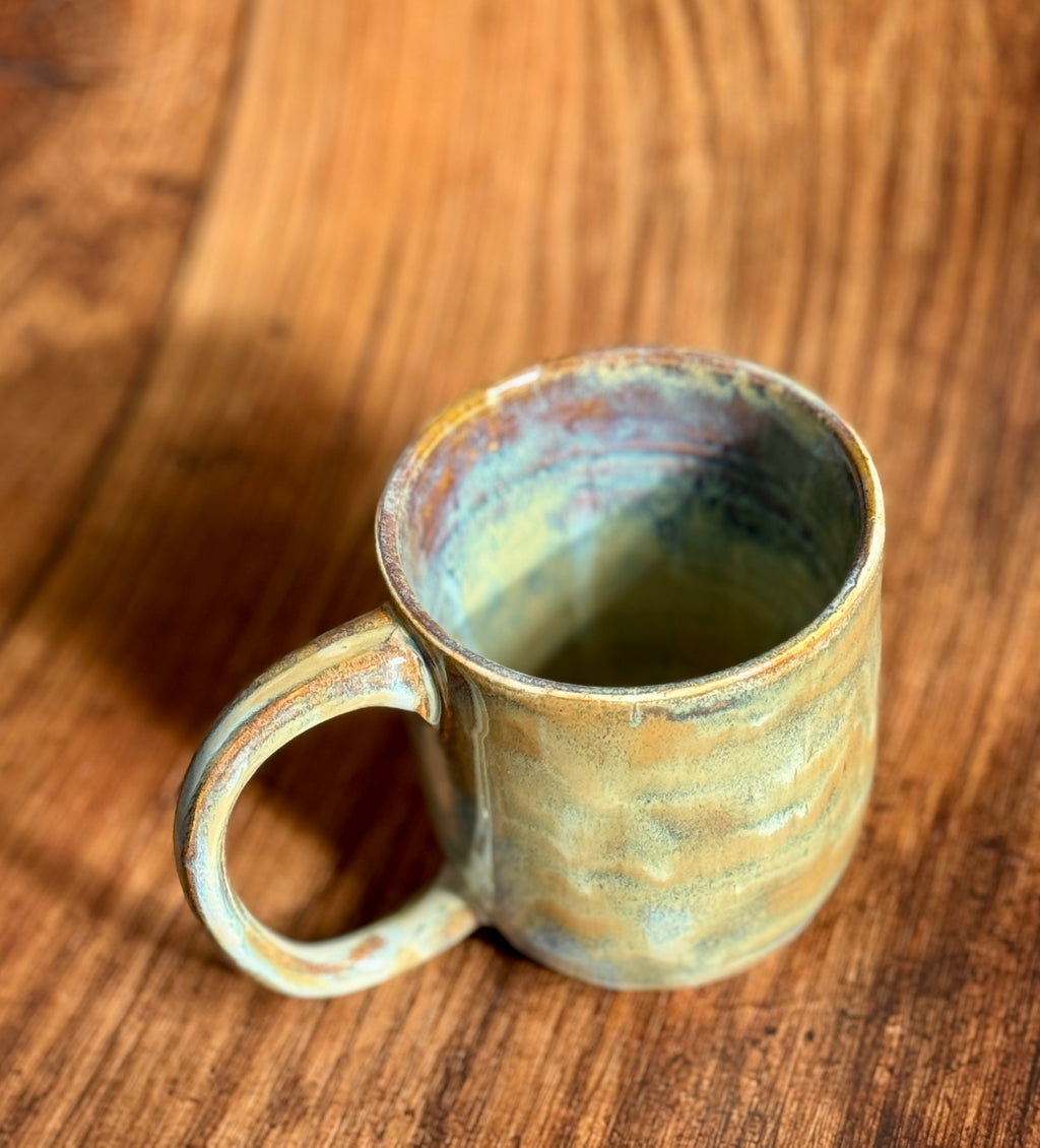 Earth Tone Handmade Ceramic Mug (Stoneware)