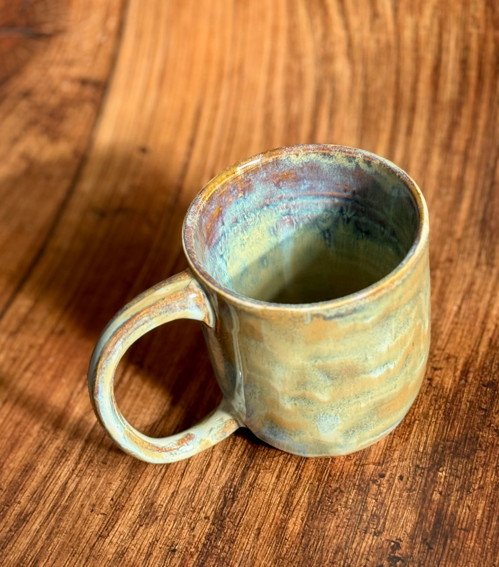 Earth Tone Handmade Ceramic Mug (Stoneware)