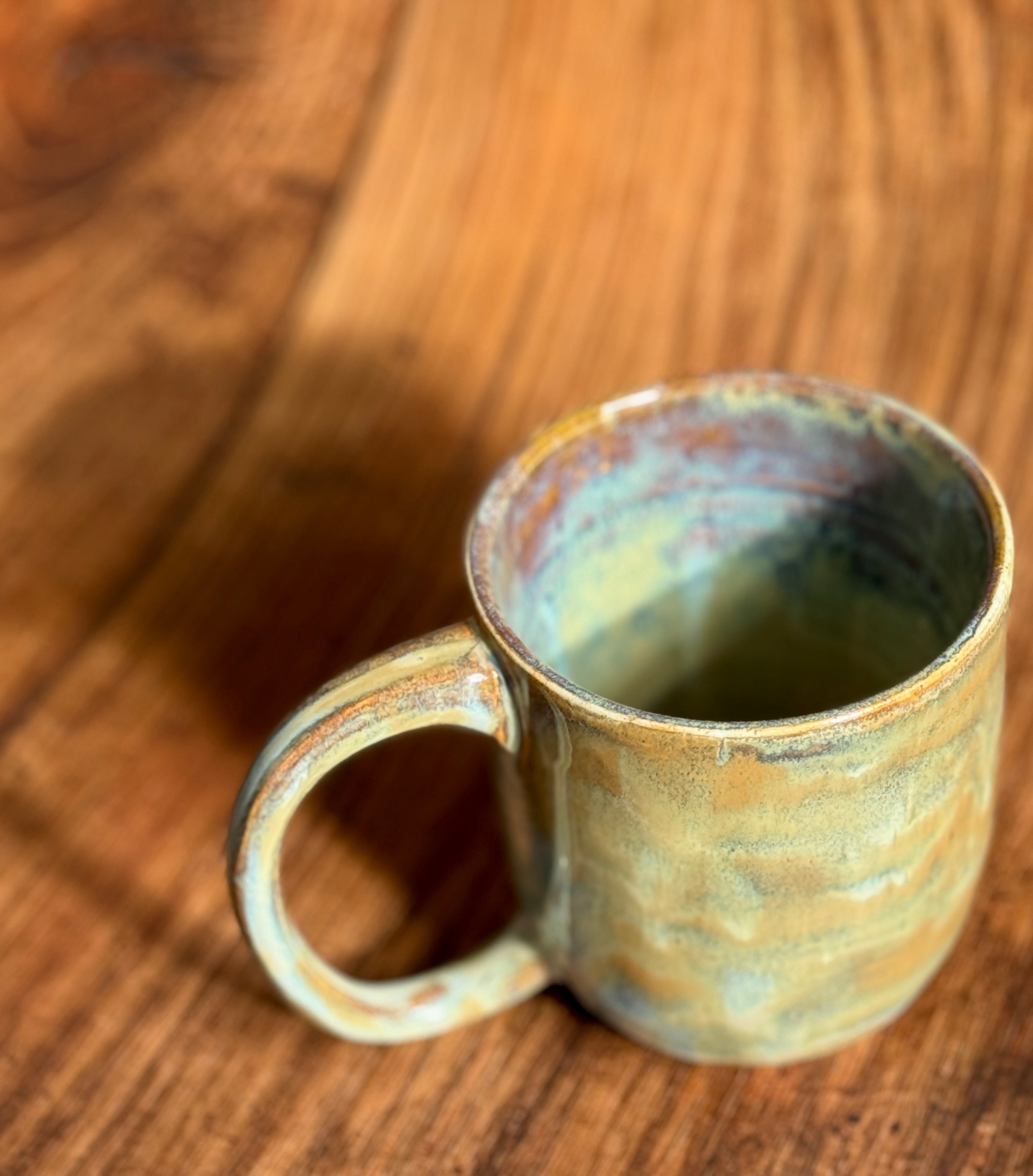 Earth Tone Handmade Ceramic Mug (Stoneware)